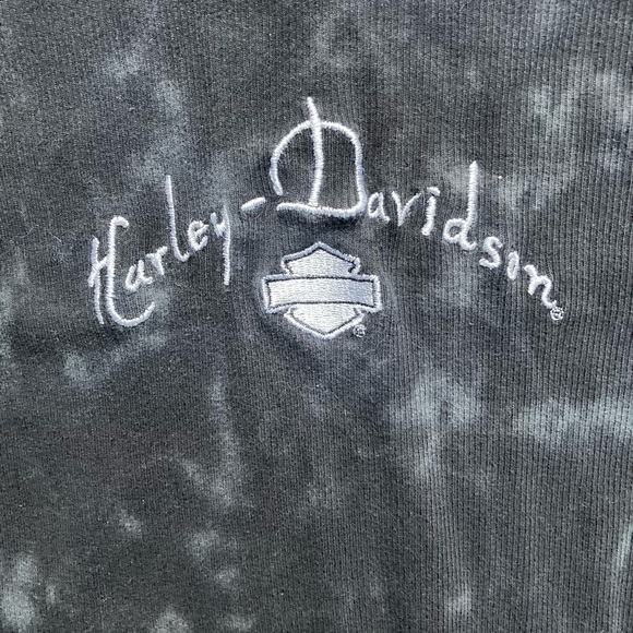 Harley Davidson Black Tie Dye Tank Top Size Medium - Picture 2 of 5